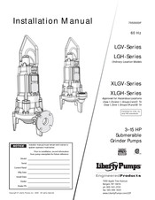 Liberty Pumps LGV Serie Manual De Instalación