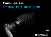 Canon EF180mm f/3.5L MACRO USM Manual De Instrucciones