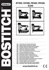 Stanley BOSTITCH SL540 Manual Del Usuario