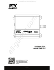 Mtx Audio MUD100.2 El Manual Del Propietario