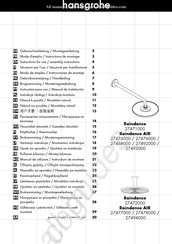 Hansgrohe Raindance 27478000 Modo De Empleo/Instrucciones De Montaje