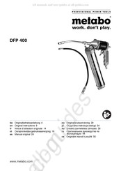 Metabo DFP 400 Manual Original