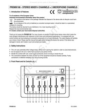 Velleman PROMIX100 Manual Del Usuario