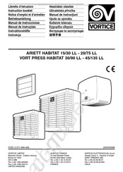 Vortice VORT PRESS HABITAT 30/90 LL Manual De Instrucciones