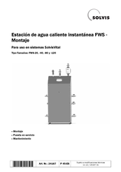 Solvis FWS-40 Manual Del Usuario