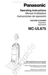 Panasonic MC-UL675 Instrucciones De Operación