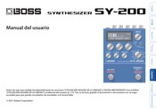 Boss SY-200 Manual Del Usuario