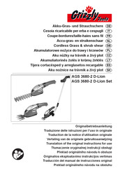 Grizzly Tools AGS 3680-2 D-Lion Traducción Del Manual De Instrucciones Original