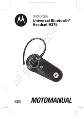 Motorola H375 Manual De Instrucciones