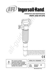 Ingersoll Rand IR12PS Operación Y Mantenimiento