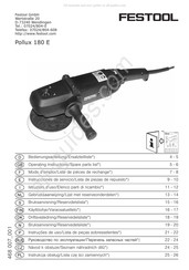 Festool POLLUX 180 E Manual Del Usuario
