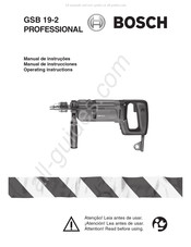 Bosch GSB 19-2 PROFESSIONAL Manual De Instrucciones