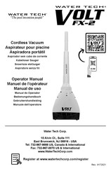 Water Tech VOLT FX-2 Manual De Uso