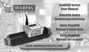 WEBTEC FlowHUB Serie Manual Del Usuario