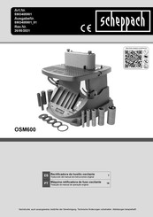 Scheppach OSM600 Traducción Del Manual De Instrucciones Original