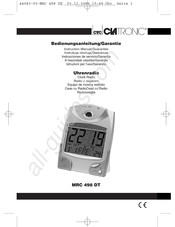 Clatronic MRC 498 DT Instrucciones De Servicio