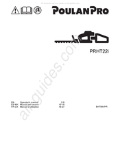 Poulan Pro BHT58VPR Manual Del Usuario