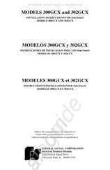 Federal Signal Corporation 300GCX Instrucciones De Instalación