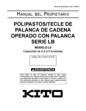 KITO L5 Manual Del Propietário