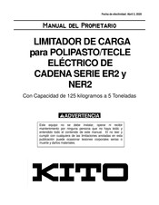 Kito ER2 Serie Manual Del Propietário