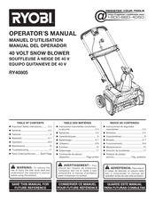 Ryobi RY40805 Manual Del Operador