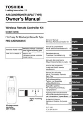 Toshiba RBC-AX23UW-E Manual Del Propietário