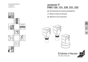 Endress+Hauser prosonic T FMU 130 Manual De Instrucciones