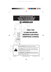 Greenlee CM-1100 Manual De Instrucciones