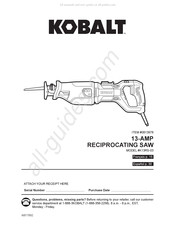 Kobalt K13RS-03 Manual De Instrucciones