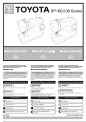 Toyota SP200 Serie Manual De Instrucciones