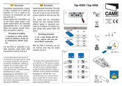 Came Top-432A Manual De Instrucciones