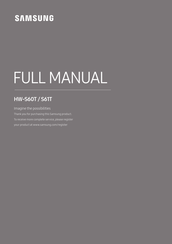 Samsung HW-S61T Manual De Instrucciones