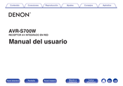 Denon AVR-S700W Manual Del Usuario