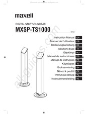 Maxell MXSP-TS1000 Manual De Instrucciones