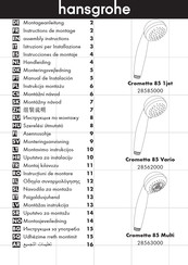 Hansgrohe Crometta 85 1jet 28585000 Instrucciones De Montaje