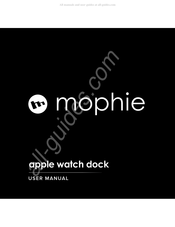 Mophie apple watch dock Manual Del Usuario