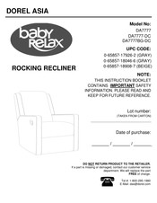 DOREL ASIA Baby Relax DA7777-DC Manual Del Usuario