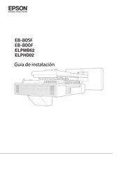 Epson EB-805F Guia De Instalacion