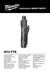 Milwaukee M12 FTB Manual Original