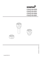 KOMPAN FSW22100-0801 Manual De Instalación
