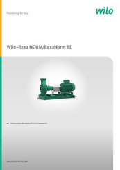 Wilo Wilo-Rexa NORM Instrucciones De Instalación Y Funcionamiento
