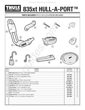 Thule HULL-A-PORT 835xt Guia De Inicio Rapido