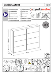 SZYNAKAMEBLE MEDIOLAN 01 Instrucciones De Montaje