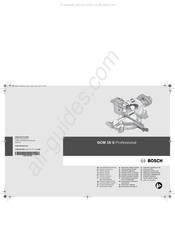 Bosch GCM 10 S Professional Manual Original