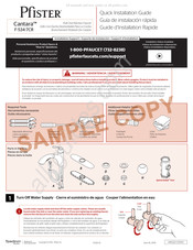 Pfister Cantara F-534-7CR Guía De Instalación Rápida