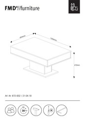 FMD Furniture 672-002 Manual Del Usuario