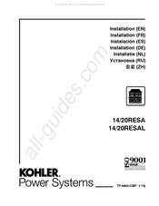 Kohler 14/20RESAL Manual Del Usuario