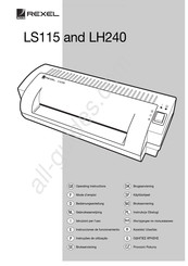 Rexel LH240 Instrucciones De Funcionamiento