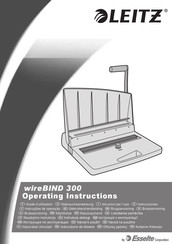 Esselte LEITZ wireBIND 300 Instrucciones