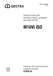 GESTRA M10Vi ISO Traducción De Las Instrucciones De Instalación Originales